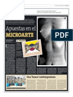 Apuestas en el microarte | Textos de mArte | Perú21 | Lima, 05 de enero de 2014