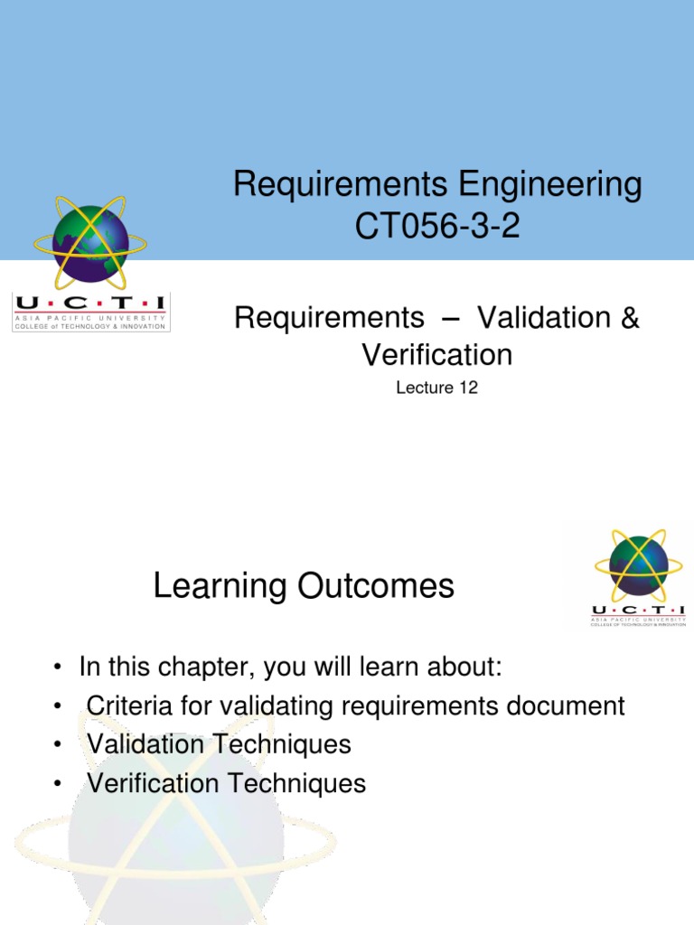Requirements Validation and Verification Techniques | PDF ...