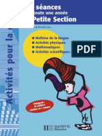 100 Séances Pour Toute Une Année de Petite Section