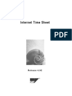 SAP HR-Internet Time Sheets