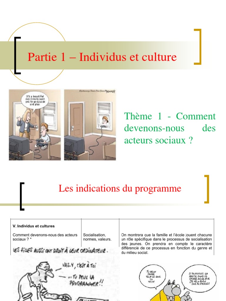 Comment Devenons nous Des Acteurs Sociaux Contrôle Corrigé Thème - Comment Devenons-Nous Des Acteurs Sociaux | PDF | Socialisation |  Sciences comportementales