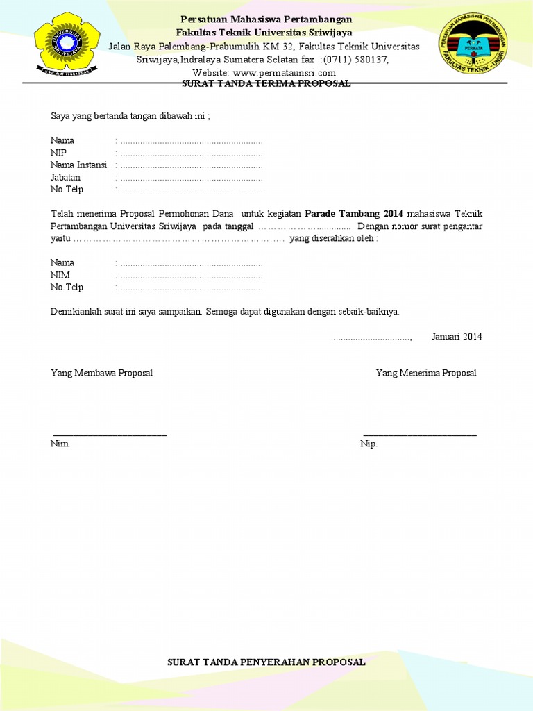 Contoh Format Surat Tanda Terima Uang Info Terkait Uang