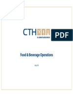 Food and Beverage Operations