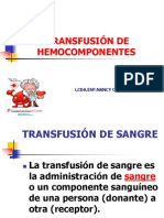 TRANSFUCIÓN DE HEMODERIVADOS GRUPO NORMA