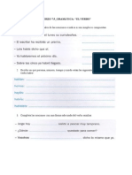 Actividades de Refuerzo 7.5 - Gramática - El Verbo PDF