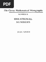 Ivan Niven - Irrational Numbers
