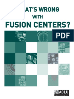 Whats Wrong With Fusion Centers - ACLU