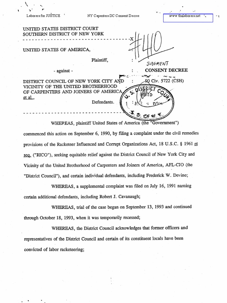 Consent Decree Decree Consent Decree