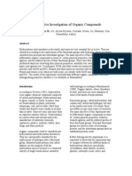 Comparative Investigation of Organic Compounds