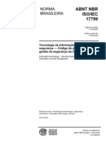 Abnt Nbr Isoiec 17799 Tecnologia Da Informacao Tecnicas de Seguranca Codigo de Pratica Para a Gestao Da Seguranca Da Informacao