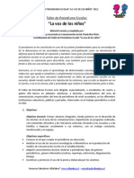 Descripcion Taller de Periodismo Escolar 2012 PDF