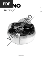 Manual Fritadeira Eletrica Arno Actifry