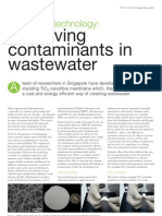 Membrane Technology: Removing Contaminants in Wastewater