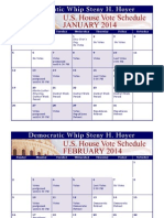 2014 Legislative Calendar