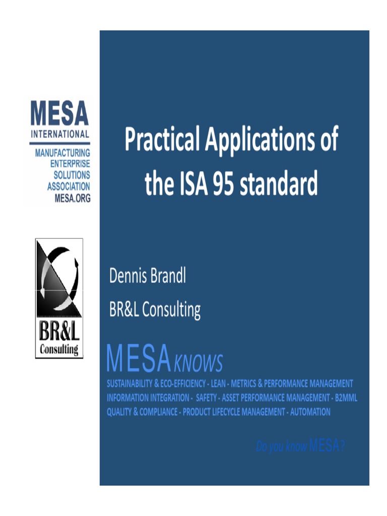 Mesatutorial - Isa95 Enterprise Integration | PDF | Soap | Operations ...