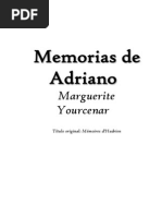 Yourcenar, Marguerite - Memorias de Adriano