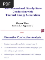 One-Dimensional, Steady-State Conduction With Thermal Energy Generation