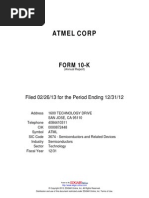 Atmel Form 10-K