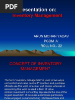 Download Concept of Inventory Management by arunmohanyadav SN19639006 doc pdf
