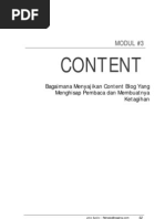 Download Modul 3 Rahasia Blogging Content by Joko Susilo SN19640422 doc pdf