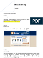 How to Make Myanmar Blog