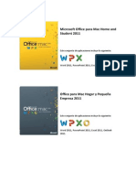 Comparación Microsoft Office para Mac 2011