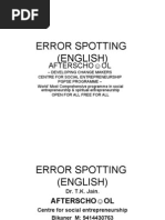 Download Error Spotting by KNOWLEDGE CREATORS  SN19641980 doc pdf