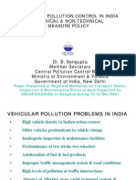 Vehicular Pollution Control in India Technical & Non-Technical Measure Policy