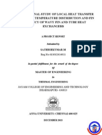 Computational Study of Local Heat Transfer Coefficient, Temperature Distribution and Fin Efficiency of Wavy Fin-And-Tube Heat Exchangers