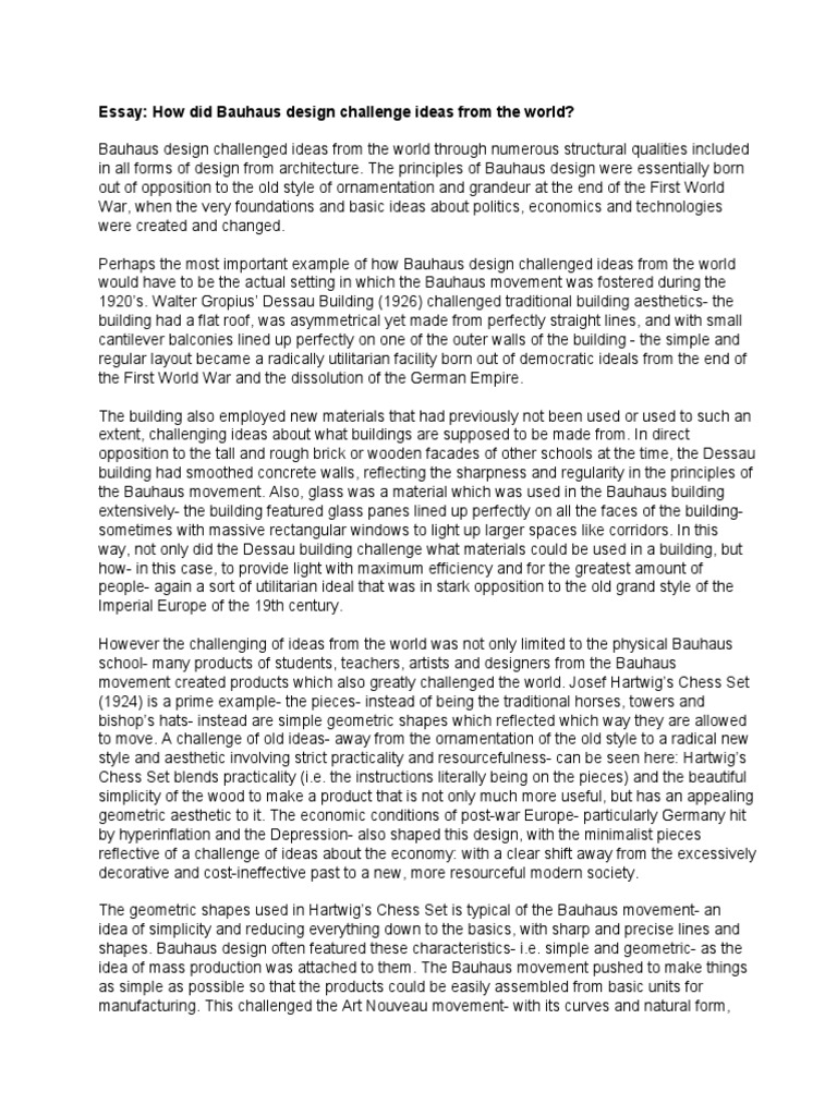 Bauhaus furniture image