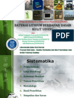 Presentasi PKMP Atthar Luqman Ivansyah Baterai Lithium Berbahan Dasar Kulit Udang