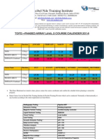 TOFD - PA Course Schedule 2014