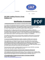 ISO 9001 Auditing Practices Group Guidance On:: Identification of Processes