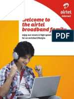 Enjoy high-speed internet with Airtel broadband