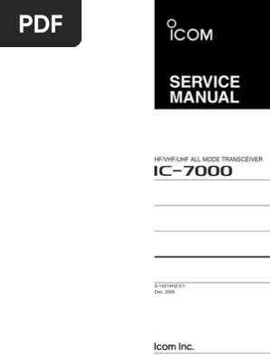 Ic 7000 Service Frequency Modulation Detector Radio