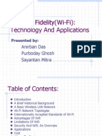 Wireless Fidelity: Technology and Applications