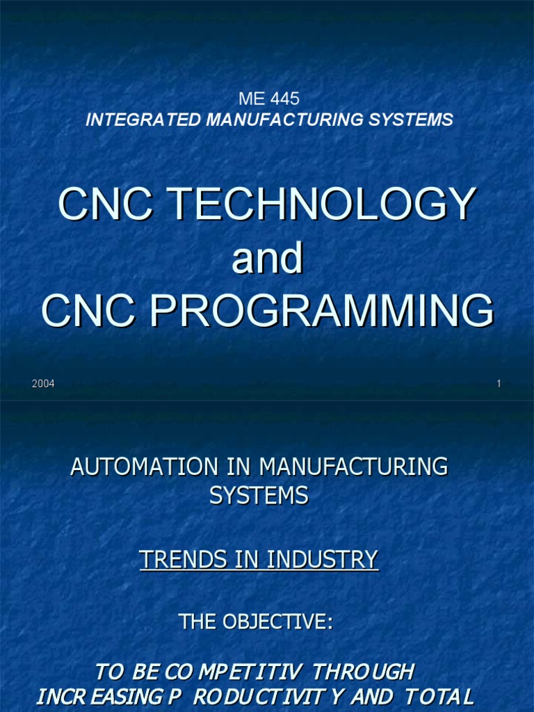 CNC Technology and Programming Overview | PDF | Numerical Control ...