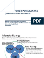 Analisis Kesesuaian Lahan Pertanian-Permukiman