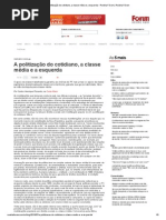 A politização do cotidiano, a classe média e a esquerda - Revista Fórum _ Revista Fórum