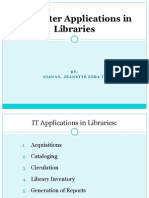 Copy of Computer Applications in Libraries