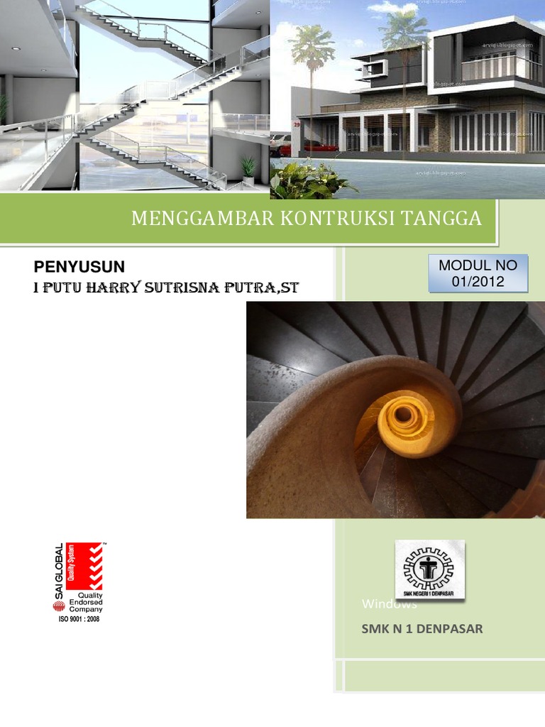 MENGGAMBAR KONTRUKSI TANGGA