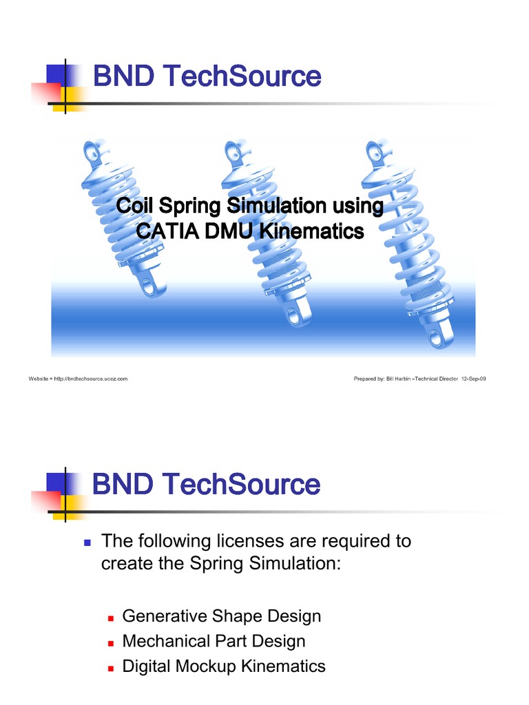 Coil Spring Simulation in CATIA V5 | PDF | Computing And Information ...