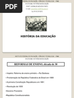 Historia Republica Velha a Vargas Outubro