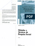 Gil A C Mc3a9todos e Tc3a9cnicas de Pesquisa Social 1989