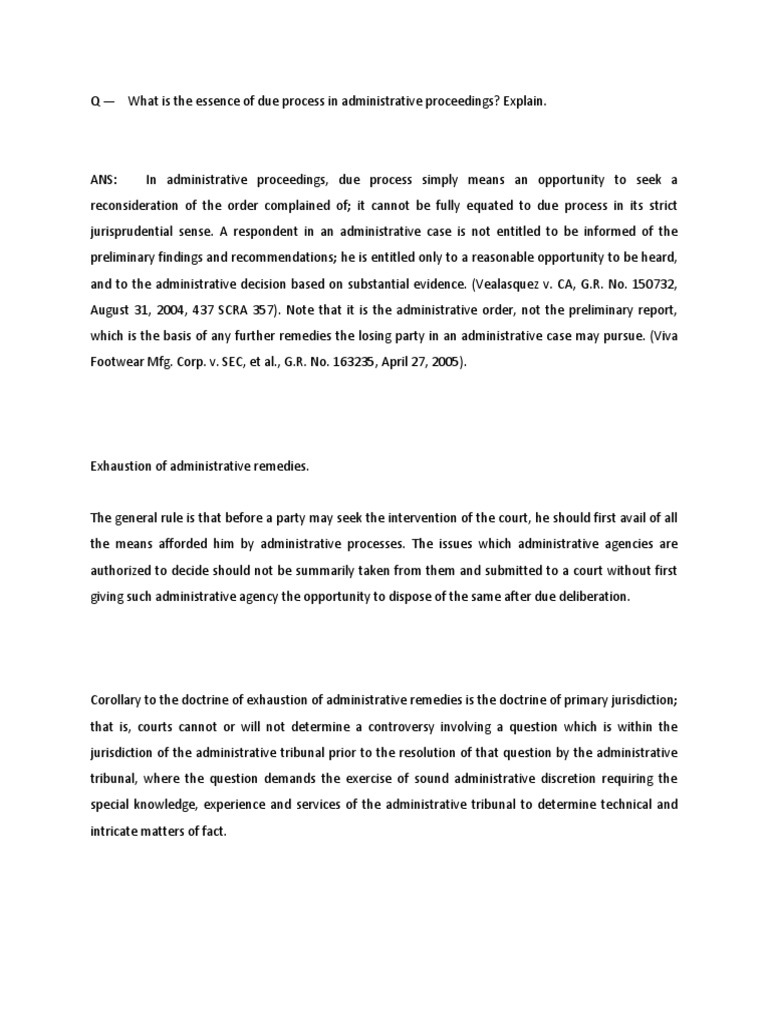 Admin Law and Election Law Questions | PDF | Self Incrimination 