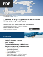 A Roadmap To World Class Forecasting Accuracy
