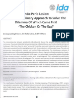 Endo Perio Lesion An Interdisciplinary Approach To Solve The Dilemma of Which Came First The Chicken or The Egg