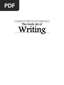 LivelyArtofWriting Workbook