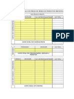 Planilha de Calculo Do Preco de Venda Na Industria