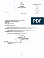 August 6, 2009 - Senator Flanagan Repeats Request On Behalf of Constituent